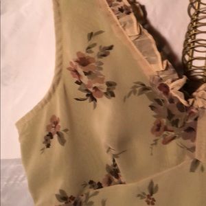 Floral Print Dress with Knitted Overlay Detail